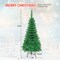 Slim Pre-Lit Pencil Christmas Tree with Warm LED Lights and Metal Stand